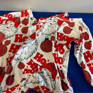 Santa Off the Shoulder Long Sleeve Tee